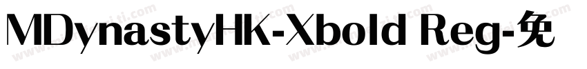 MDynastyHK-Xbold Reg字体转换